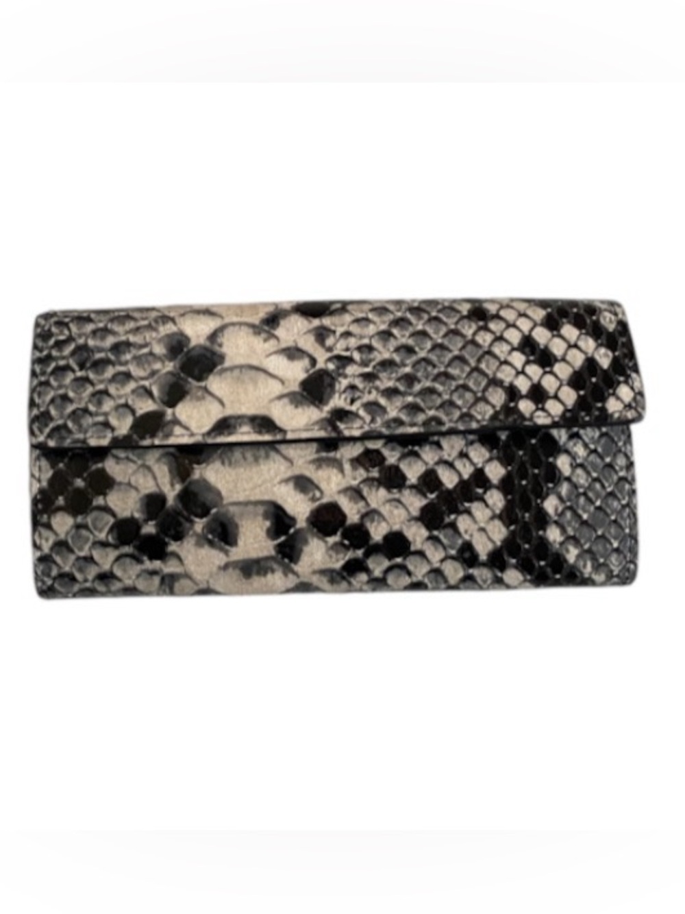 Isadora snakeskin print continental wallet